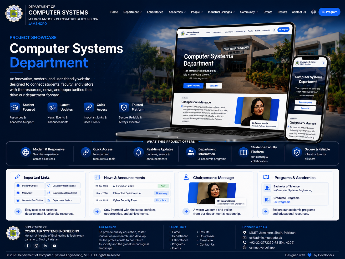 CS Department MUET System